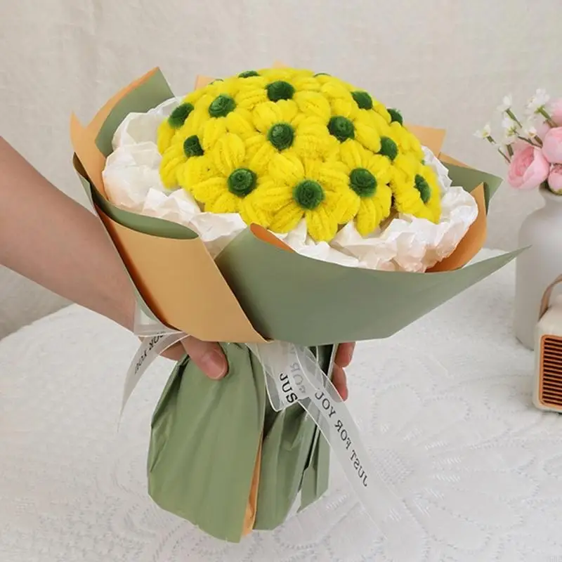 Pipe Cleaners Flower Set Chenilles Stems DIY Flower Making Set Pipe Cleaners Y08E