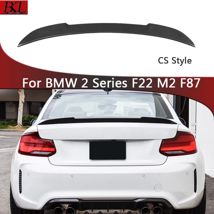 

For BMW 2 Series F22 M2 F87 M2C Dry Carbon Fiber Spoiler Rear Tail fins Duckbill Car Wing Retrofit the rear wing Upgrade