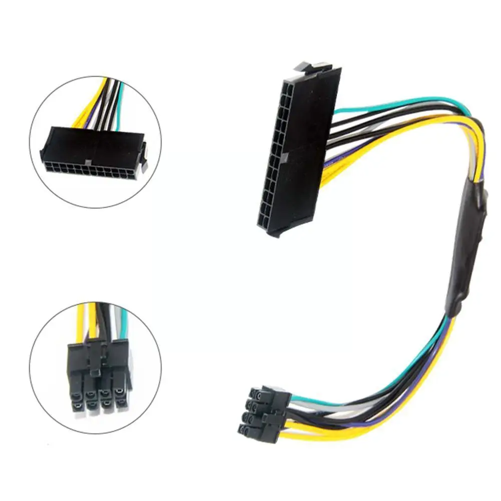 24 Pin to ATX Power Cord 30cm Video Card Power Cord for DELL Optiplex 3020 7020 9020 Motherboard Supply Card Power Ca E7O2