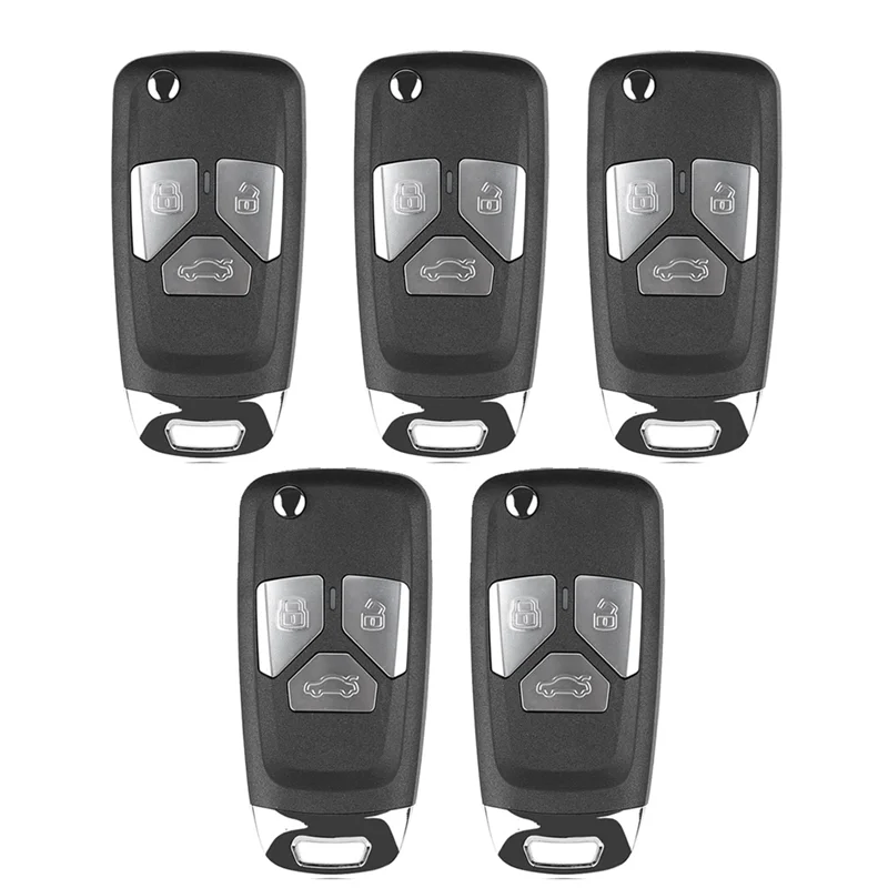 XNAU01EN Universal Wireless Remote Key Fob Flip 3 Button for Type for VVDI Key Tool 5 Pcs/Lot