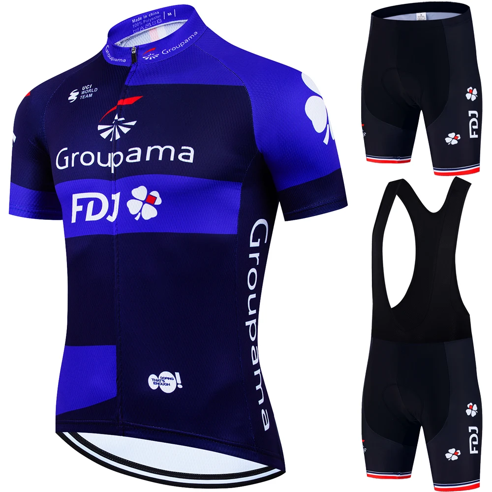 

Cycling Jersey Men 2025 Mtb FDJ Professional Shirt Jerseys Set Man Summer Bike Bib Equipment Clothing Costume Men's Shorts Male