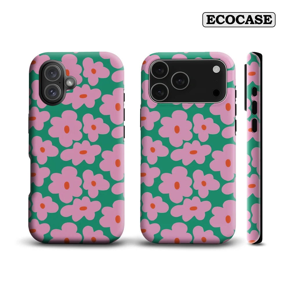 Retro Posy Pop IPhone 17 Must-Haves Telefoonhoesje voor IPhone 17 16 15 14 13 12 Pro Max Plus Dubbellaags achterkant