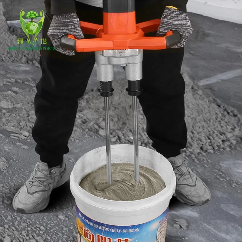 Industrial & DIY Grade 6-Speed Adjustable Electric Hand Mixer Double Bar Machine Paint Mixer