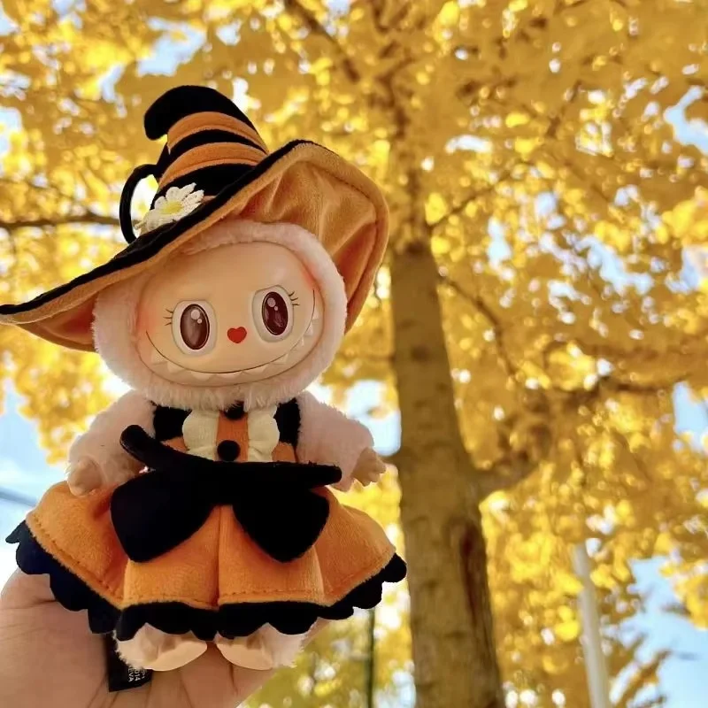 New Arrival Sweetheart Mokoko Series Happy Halloween Party Magic Of Pumpkin Labubu Vinyl Pendent Replica Doll Toys Festival Gift