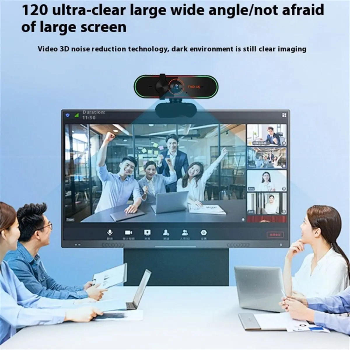 mega-promotion-618-webcam-4k-12mp-avec-microphone-camera-video-usb-pour-appels-video-et-streaming-plug-and-play-usb-pour-pc