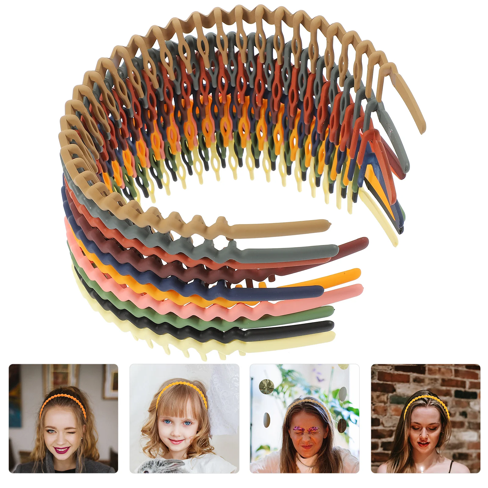 

10 Pcs Women's Hair Accessories Hairpin Headbands for Girls Face Clear Elastics Ribbons Teens