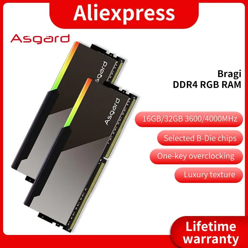 Go! DDR4 RGB RAM Memory DDR4 16gb 8gb Memoria RAM DDR4 DDR4 RGB 3600mhz 4000mhz XMP Desktop CL16 CL14 1.45v Samsung B-die Chips