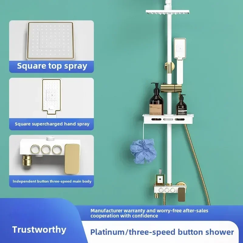 Shower Full Set of Household Bathroom Shower Head Set Engineering-specific Shower Faucet Set Bathroom Shower Douche