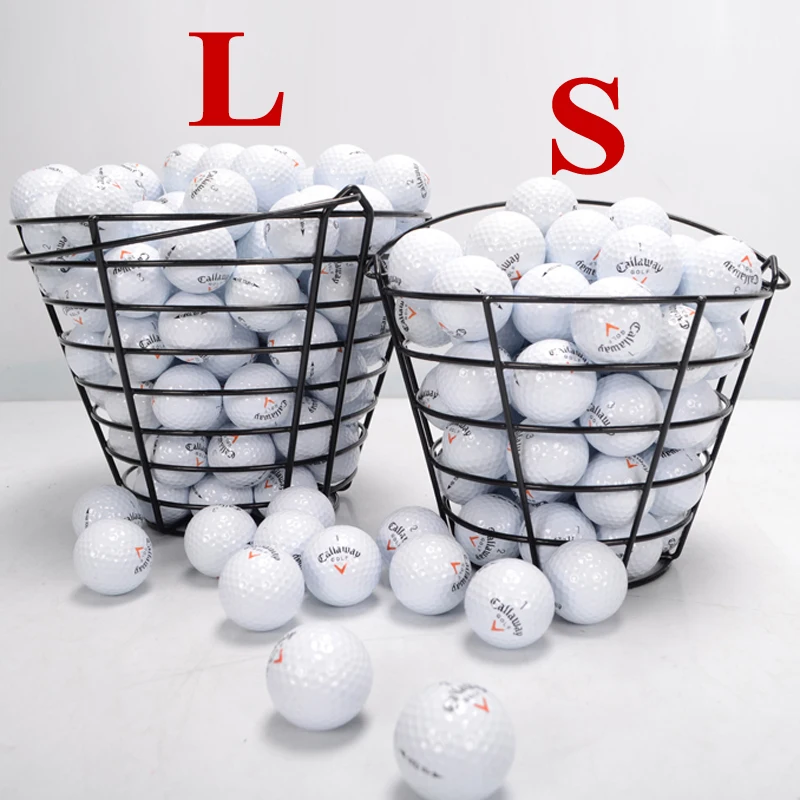 PGM 30 pcs Professional Match Level 3 Layer Golf Balls with Mark Metal Storage Basket Resilient Rubber Club Swing Trainer Ball