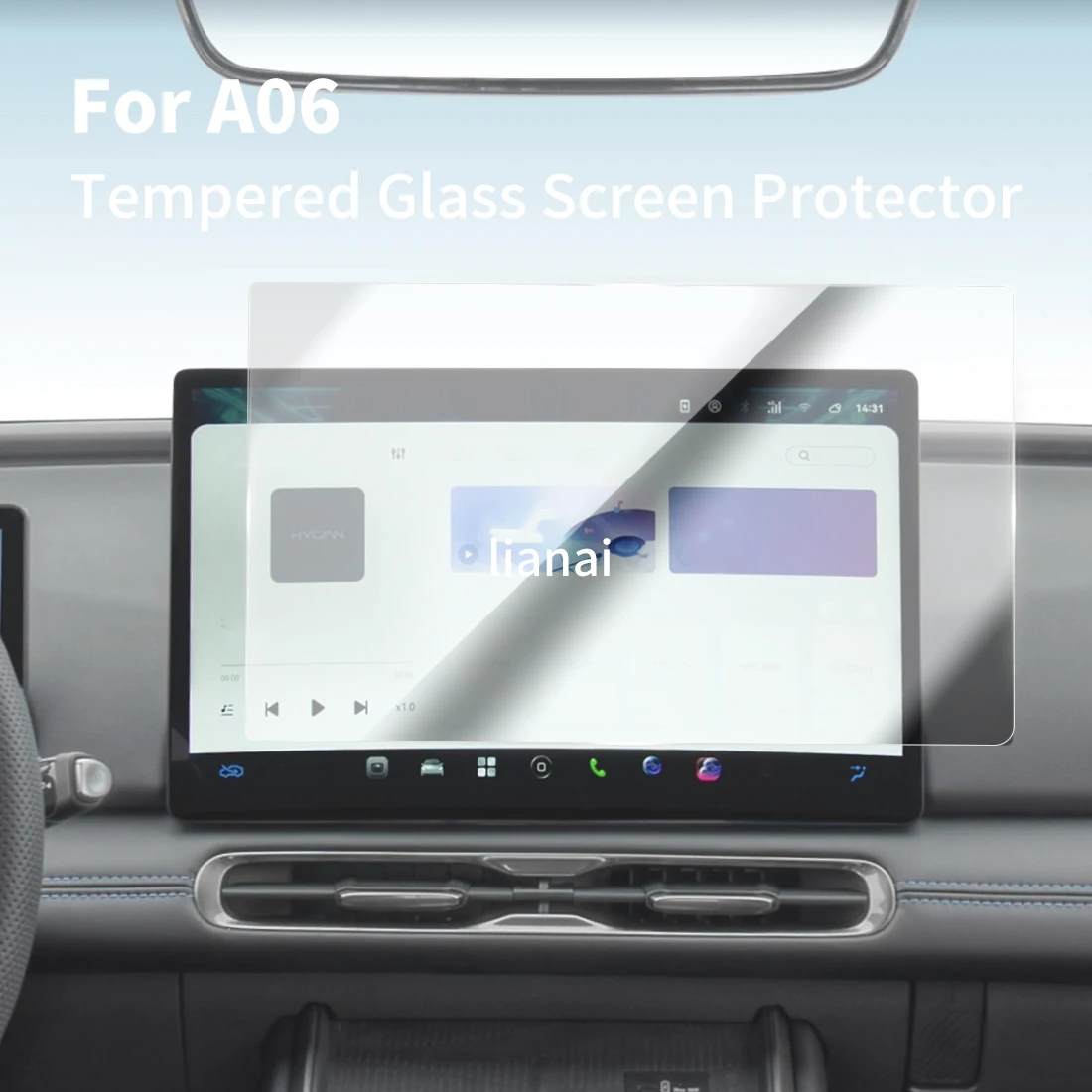 Carplay Screen Protector Tempered Glass Protective Film Navigator Protection Auto Car Stickers Accessories ForCo creation A06 24