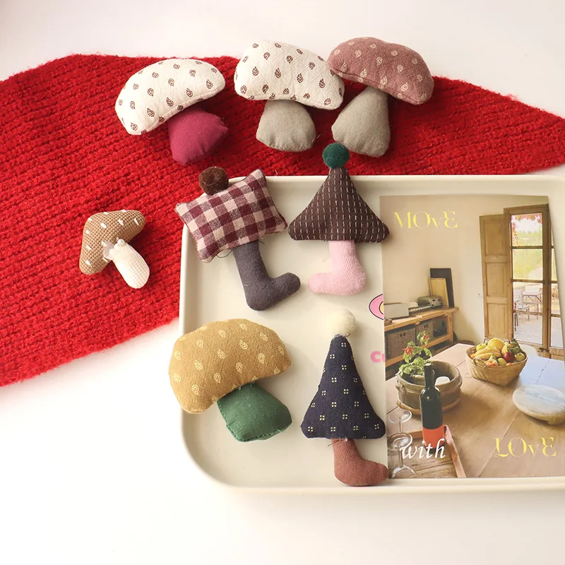 Set Bros dan Jepit Rambut Hewan Lucu dari Kain, Buatan Tangan, Beruang Anjing Gajah, Aksesoris Gaya Korea untuk Anak Perempuan dan Wanita