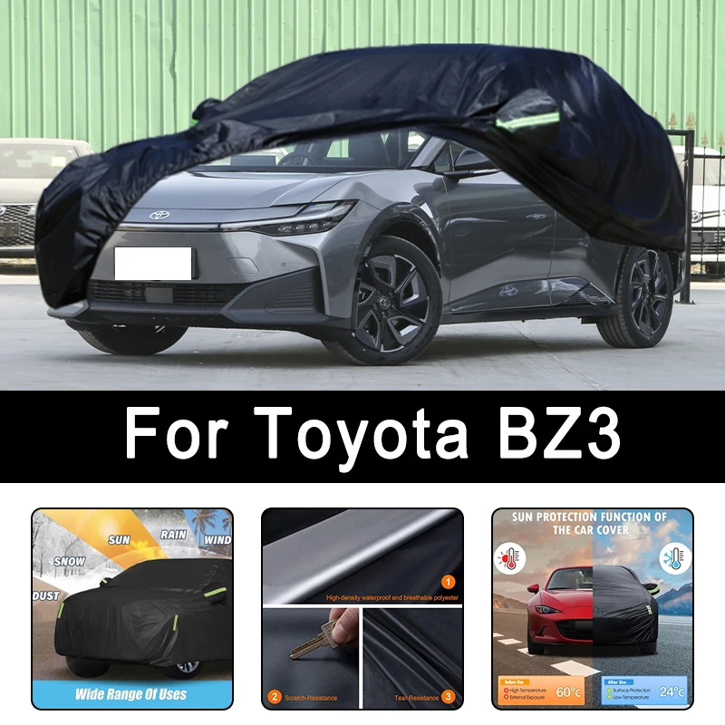 

For Toyota BZ3 All-Weather Car Covers 6-in-1 Waterproof Dustproof UV Proof Snowproof Scratch Resistant Protection