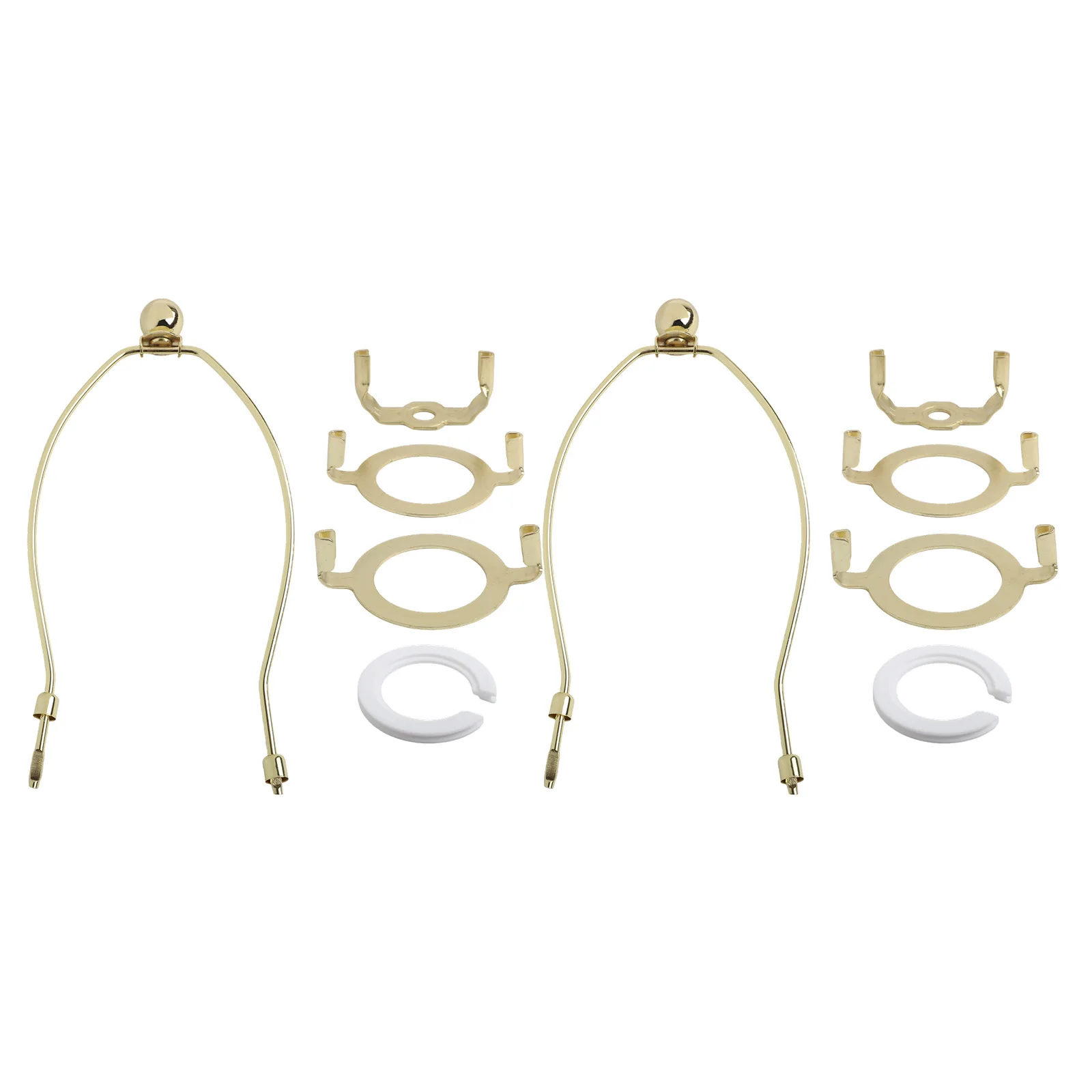 

10 Inch Metal Lamp Harp with Shade Bracket and Multiple Saddles for Table and Floor Lamps Compatible with E26 E27 Socket Lamps