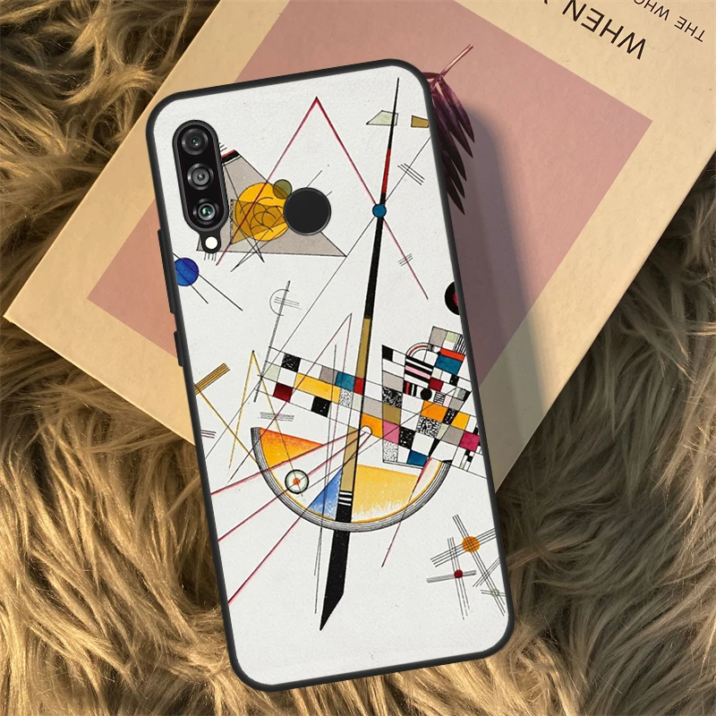 Wassily Kandinsky Abstract Case For Huawei P40 P30 Lite P20 P50 Pro P Smart 2021 Nova 5T Honor X8 X9 50 70 X9a Coque