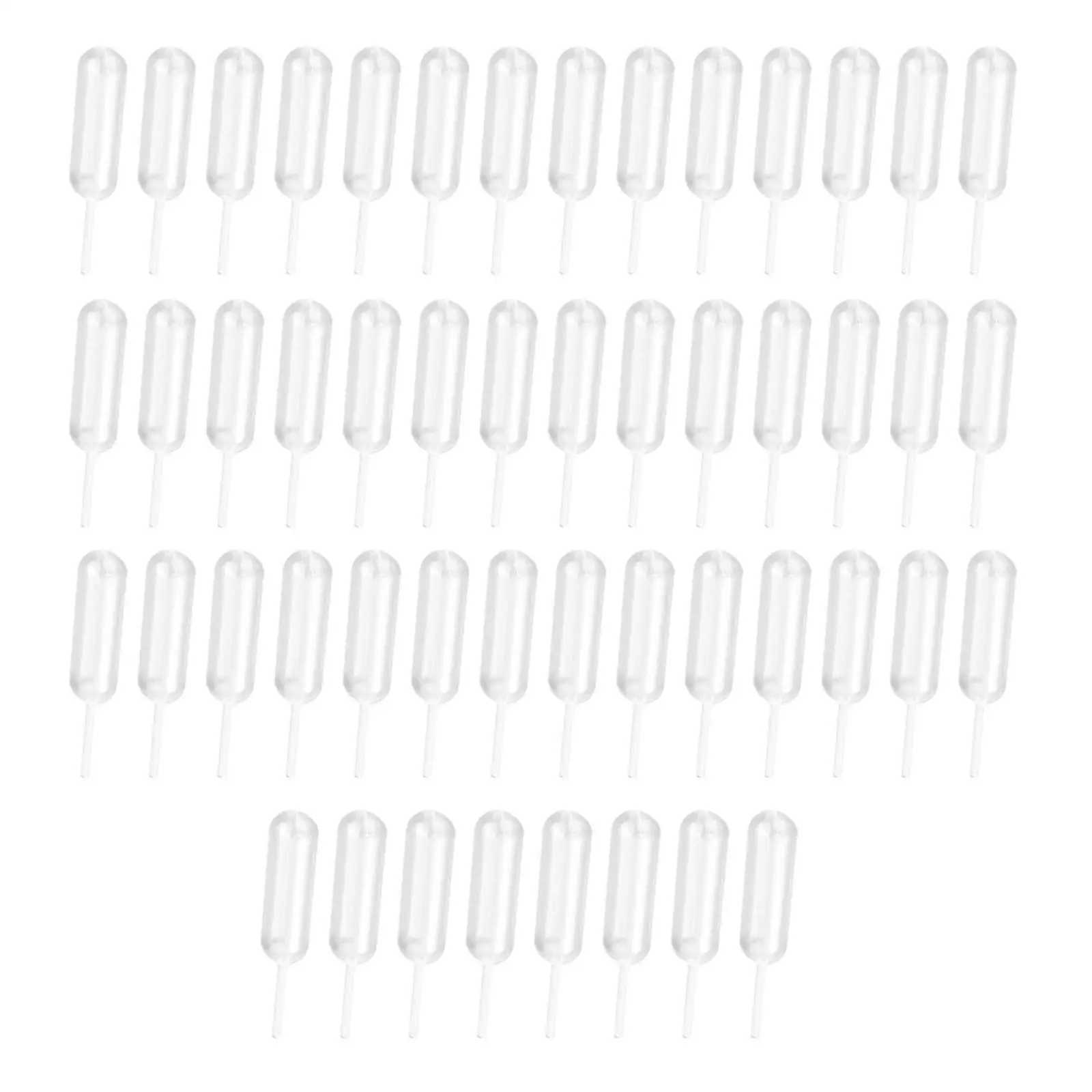50 Stuks Wegwerp Pipetten Doorzichtige Overdracht Pipetten 4Ml Mini Squeeze Druppelaar Voor Ijs Dessert Chocolade Jam Verjaardagsfeestje