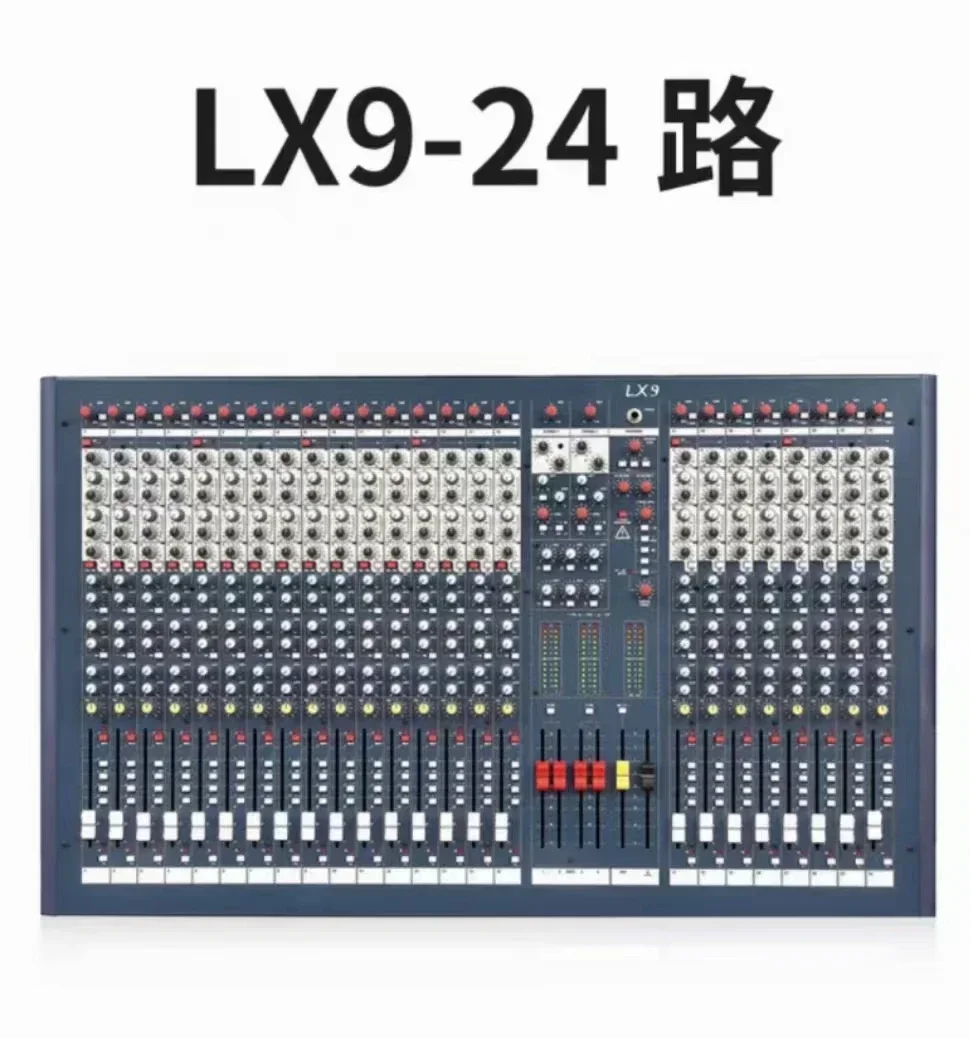 

Горячие продажи DJ-контроллер/аудиоконсольный микшер LX9-24 Профессиональный аудиомикшер для выступлений