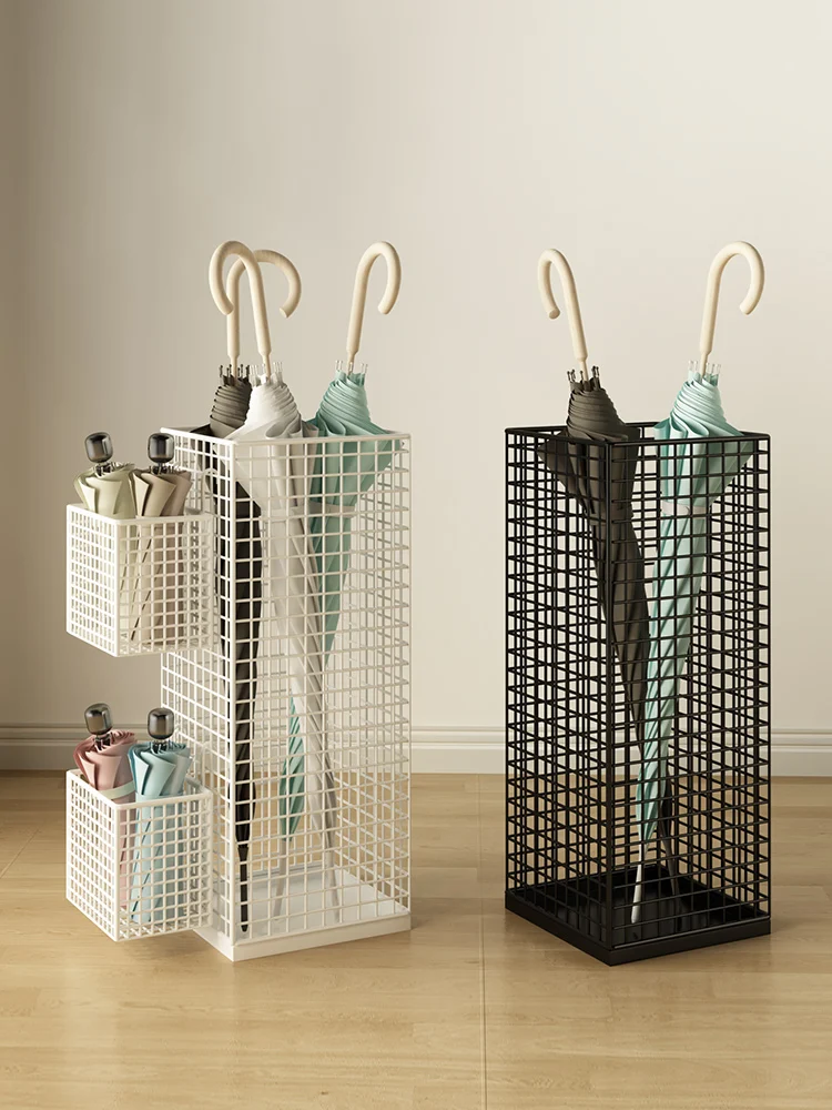 

Wall-Mounted Umbrella Holder Home Entrance Umbrella Storage Ra Buet Hook Organizer No-Drilling Door Ba Umbrella Stand