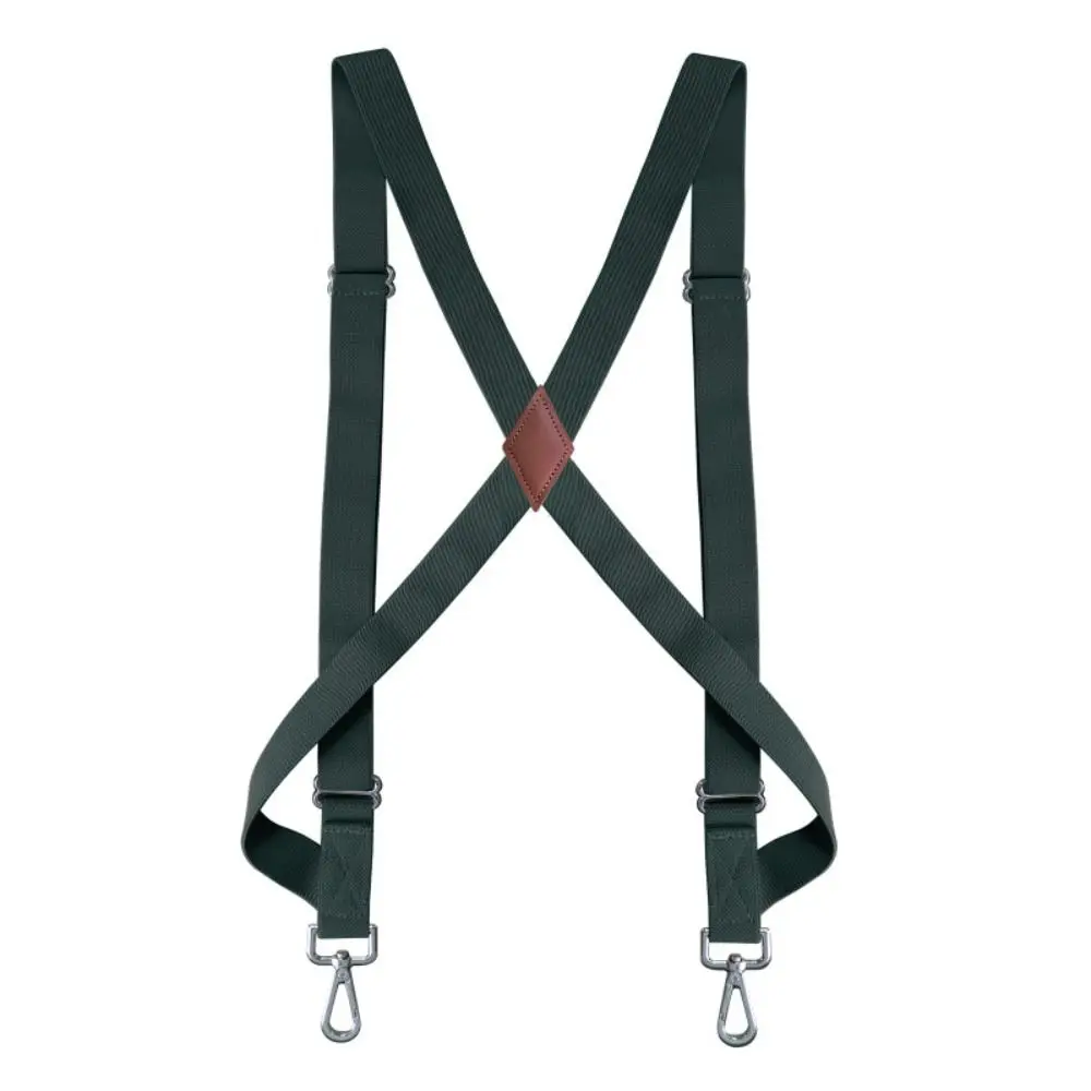 Fashion Retro Suspenders for Men Metal Clip British Style Leather Suspenders Anti-slip 2.5cm Suspender Clip Men