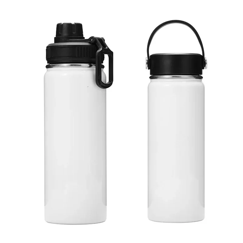 Sublimation Straight Cup Blank With Lid ThermosTumbler Coffee Cup Mug Stainless Steel Vacuum Flasks Kitchen Drink Water Bottle