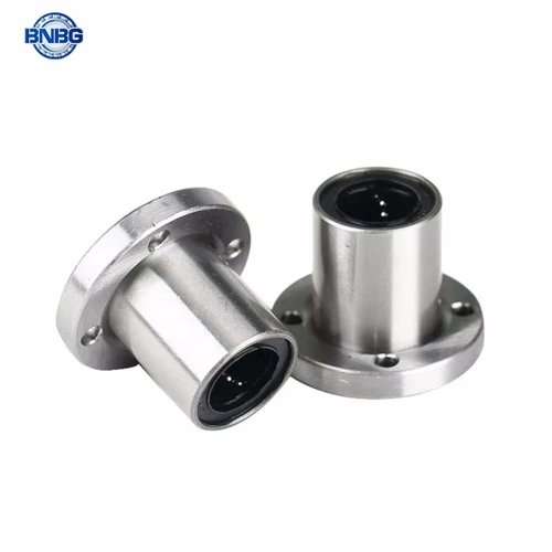 Imagen 2 del producto 1 Uds 6mm/8mm/10mm/12mm/13mm/16mm/20mm/25mm serie LMF LMF8UU/LMF10 acoplamiento de brida redonda rodamiento de movimiento lineal para eje de varilla