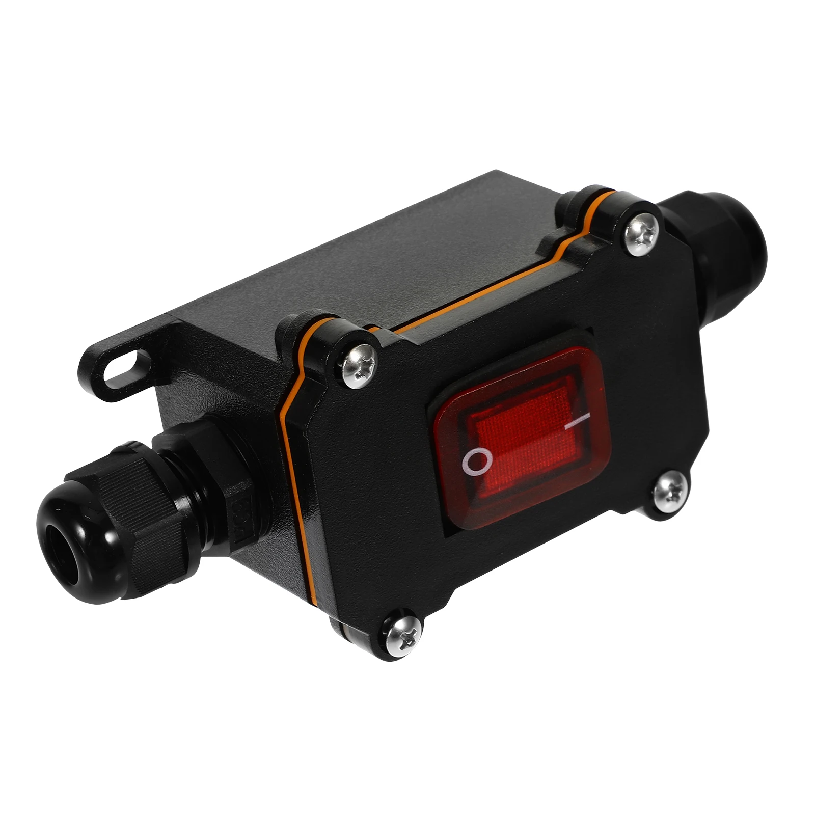 

1pc Waterproof Switch Heavy Duty Inline Cord Toggle For Outdoor Industrial Medical Equipment Rocker Button Replacement