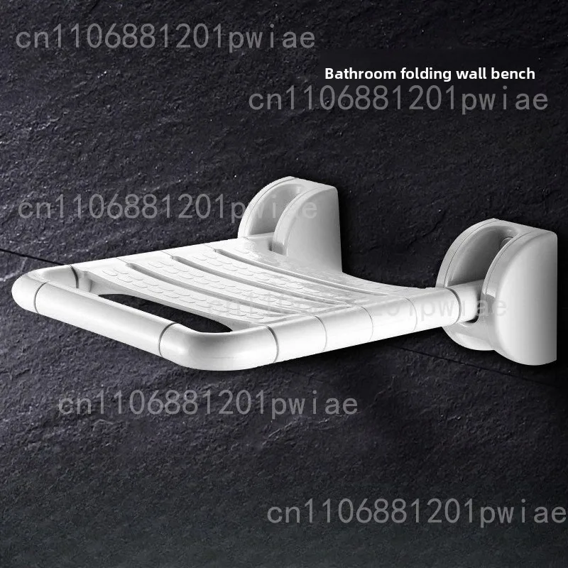 Folding Bath Stool Wall Mounted Rust Proof Lightweight Quick Installation Bathroom Seat Shower Sturdy