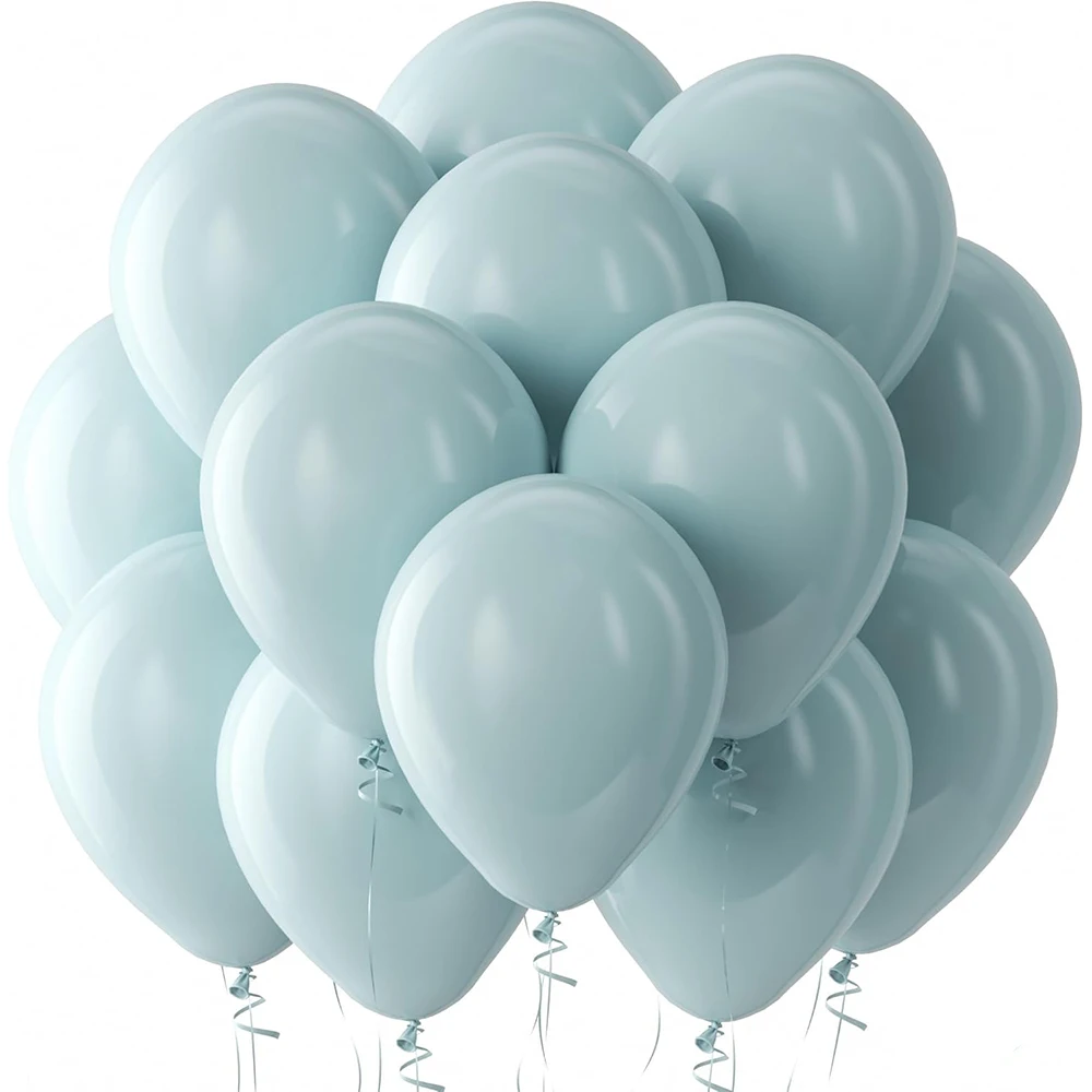 5/10/12inch Blue Balloons Dusty Haze Pastel Navy Royal Metal Blue Latex Balloons for Baby Shower Wedding Birthday Party Decor