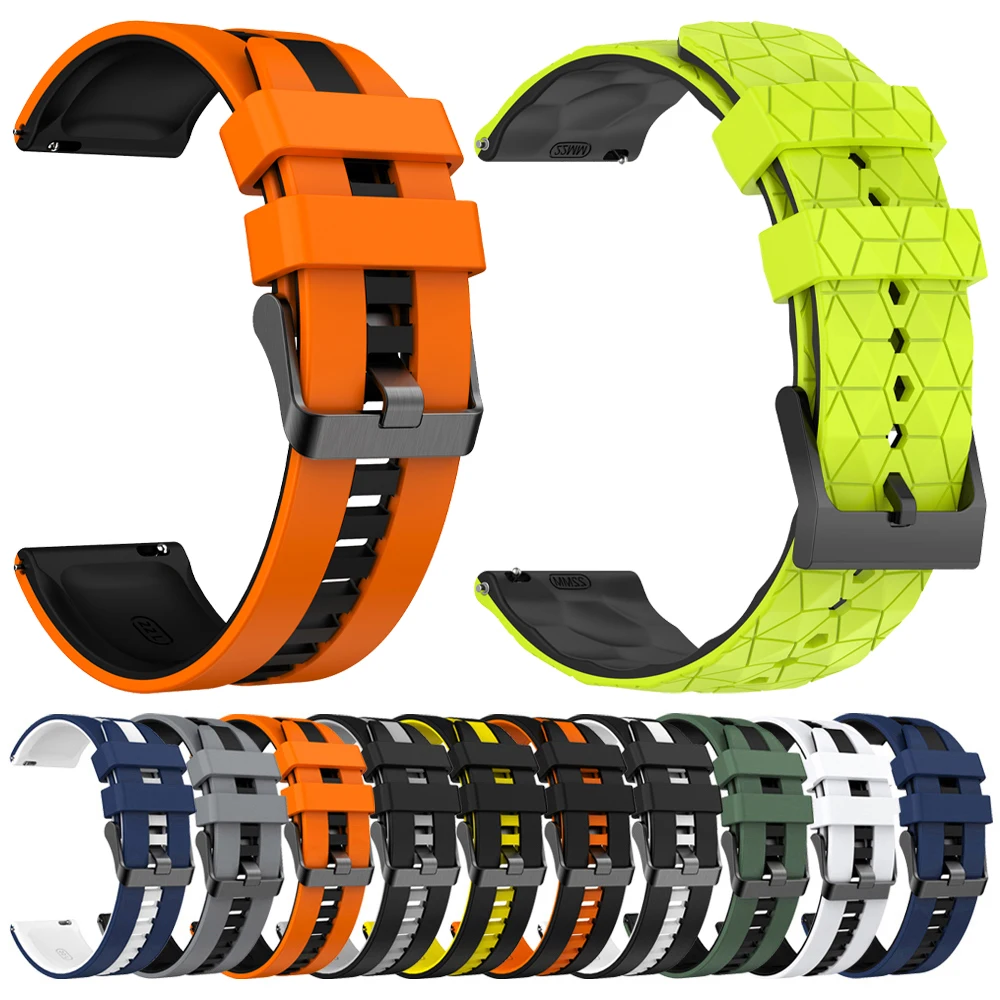 Силиконовый ремешок 20 мм 22 мм для TicWatch Pro 3 Ultra GPS/LTE, ремешок для часов Ticwatch GTX S2 E2 E3 GTH/GTW, спортивный браслет для мужчин и женщин