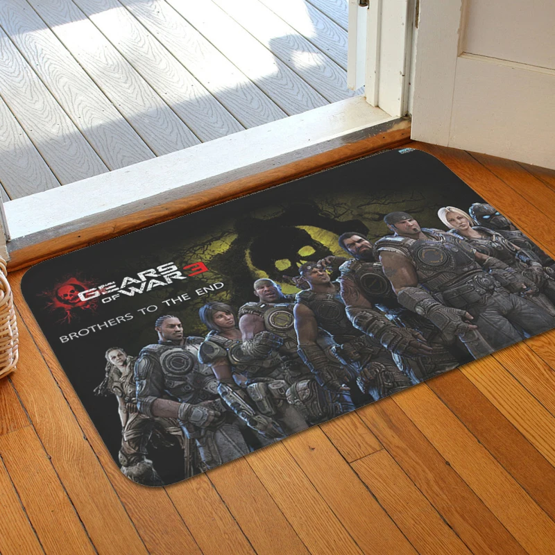 

Interior Entrance Mat G-Gears of War Balcony Bathroom Bedroom Rug Custom Doormat Entrance Door Kitchen Hallway Room Floor Carpet