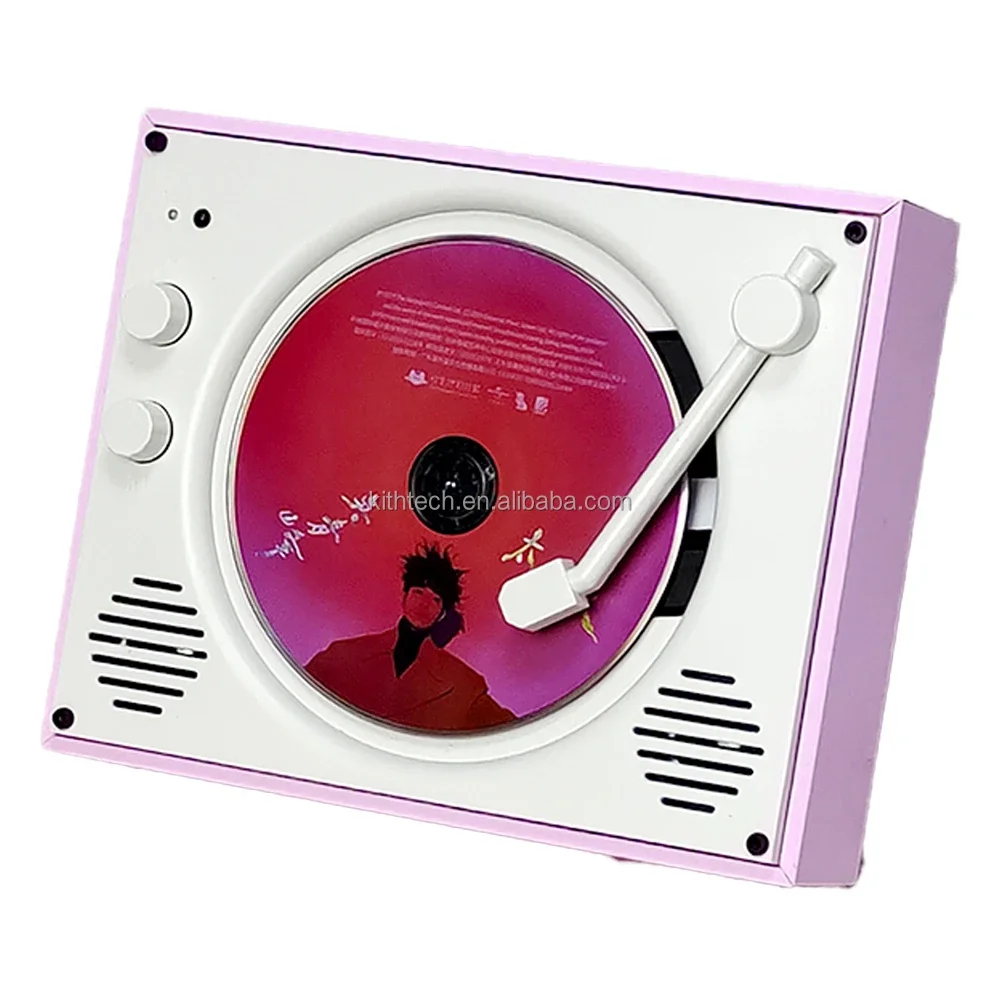 Off-the-shelf Vintage Cd Player Hot Selling Cd Player BT Stereo Birthday Gift Album High Sound Quality Speakers