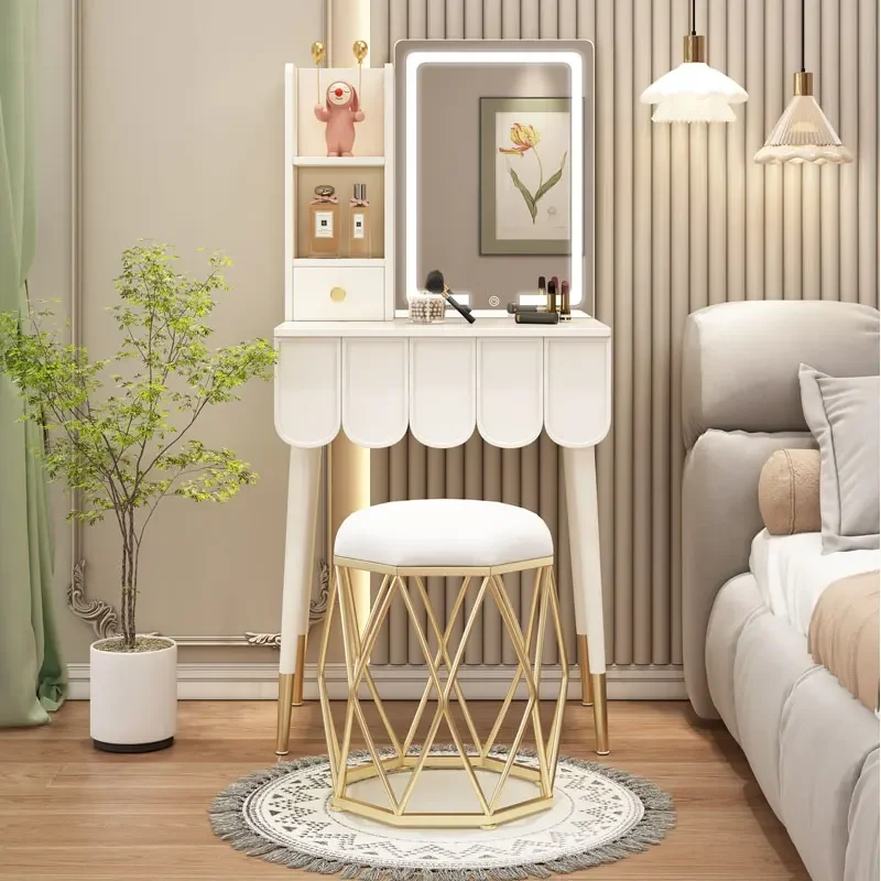 

Small Natural Wood Dressing Table Narrow Affordable Wood Dresser Dressing Table Stool Essentials Coiffeuse De Chambre Furniture
