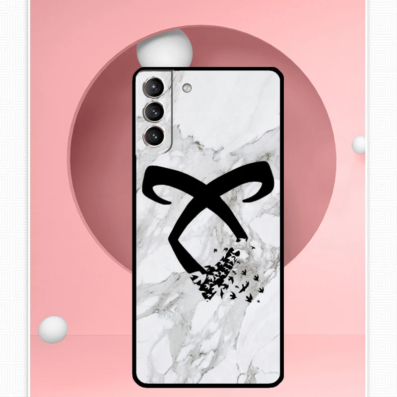 Shadowhunters Angelic Rune logo Cover For Samsung Galaxy S23 S24 Ultra S8 S9 S10 S22 Plus Note 10 20 Ultra S20 S21 FE Case