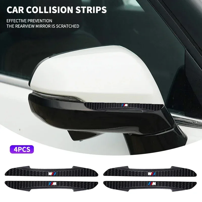

Carbon Fiber Look Anti-Collision Protector Car Door Edg Scratch-resistant Stickers For M Logo M3 M4 F07 F34 F30 F20 F10 E60 E46