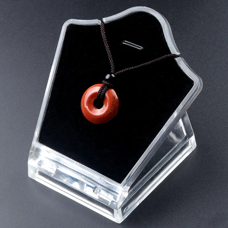 20 mm Kreis Donut Heilkristalle Halskette Natürlicher Chakra Edelstein Stein Amulett Glücksmünze Donuts Charm Schutz Quarz Achat – Detail 11