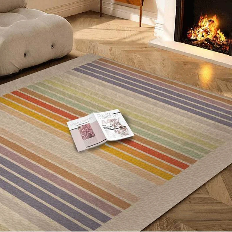 

Retro Art Minimalist Carpet Large Area Living Room Decorative Rug Comfortable Refreshing Bedroom Rugs Coffee Table Carpets Tapis