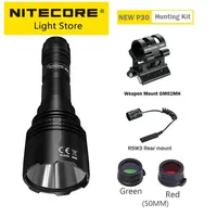 NITECORE NEW P30 Spotlight Long-Range 21700 Lithium Battery Outdoor Search Rescue Adventure Flashlight Hunting LED Searchlight