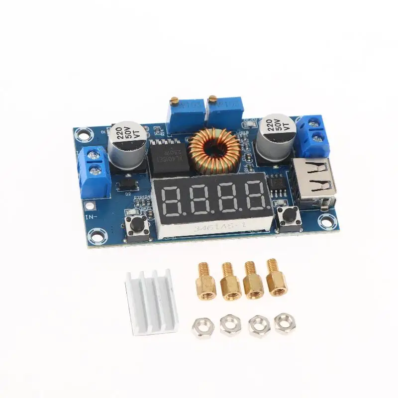 Adjustable 5A 75W XL4015 DC-DC Step-Down Converter Voltage Regulator for Hobbyist Electronic DIY Work