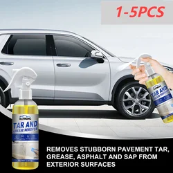 1-5PCS 100ml Spray Greases Degreaser Cleaner Car Oil Tar Grease Remover Solvent Car Exterior Surfaces Cleaner Car Paint Remover