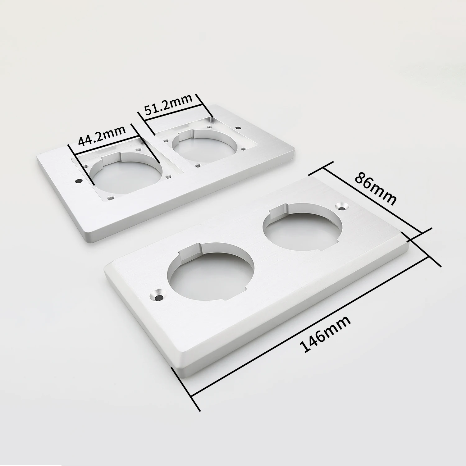 DIY EU Schuko Wall Socket Panel Mount AC Power Outlet for HIFI Amplifier DAC Audio Equipment