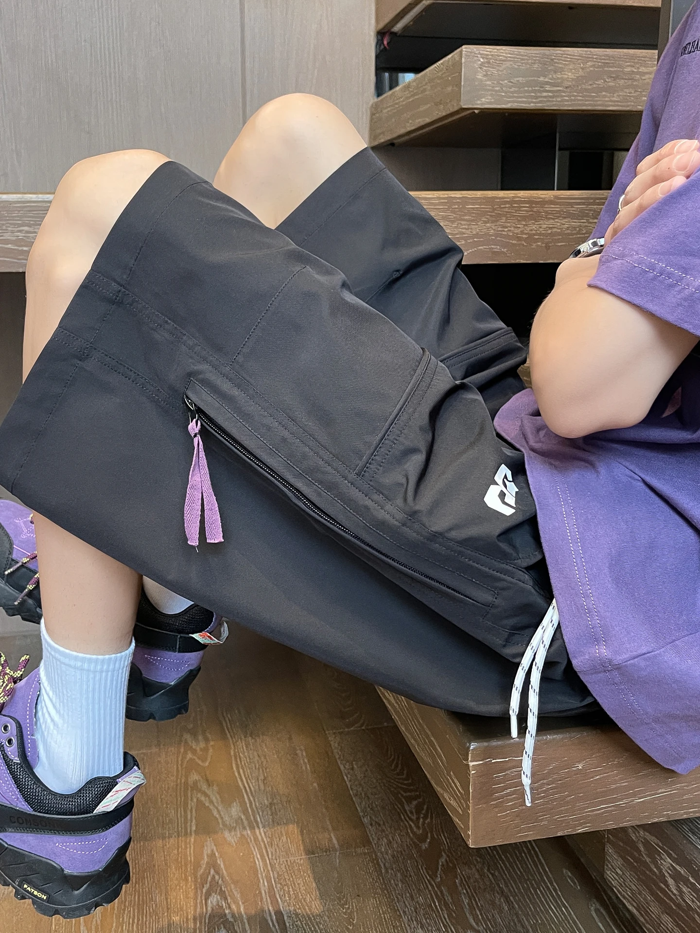 

Мужские летние легкие свободные повседневные спортивные брюки Qui Dry Beach Faion, брендовые пятиточечные средние брюки, прямые брюки