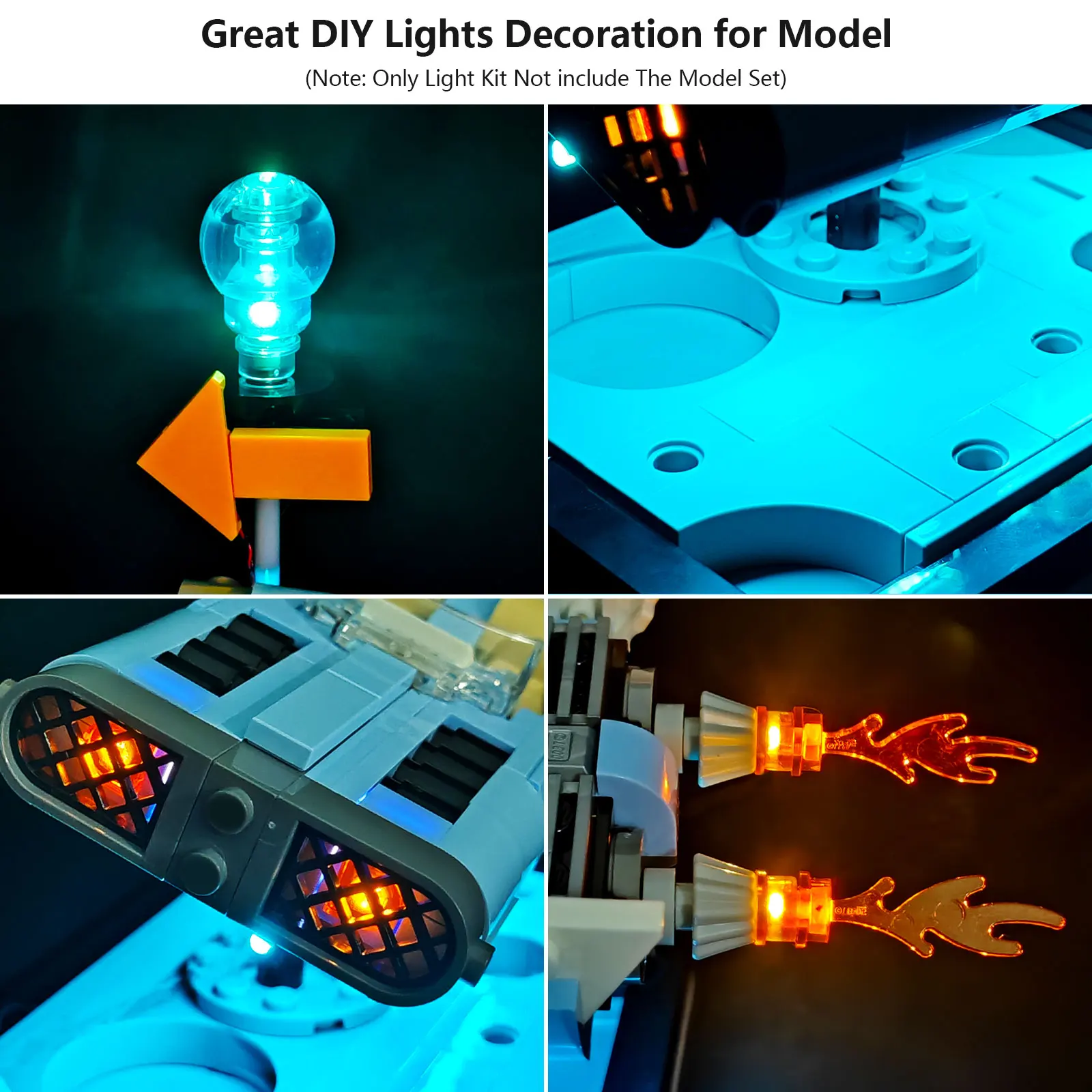 LYBMTWF LED Lighting Kit Compatible with Lego 40789 Flying Moon Car (NOT Include The Model Bricks)