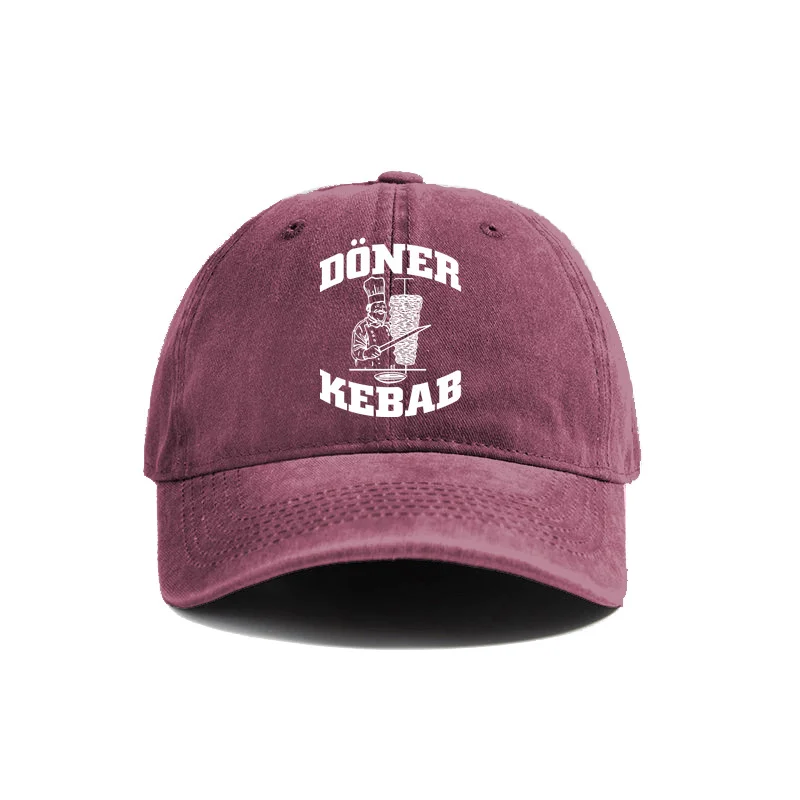 Doner Kebab Baseball Cap Distressed Hats Cap Doner Kebab Men Retro Outdoor Summer Adjustable Hat