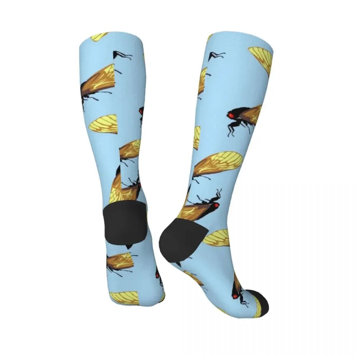 Cicadas All Over Socks custom sports loose soccer anti-slip luxury Socks Women's Men's