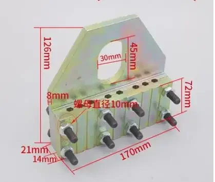 

BBElevator specific rope lifting device, tight rope clamping device, steel wire rope clamping plate, 6 slots, 8 slots