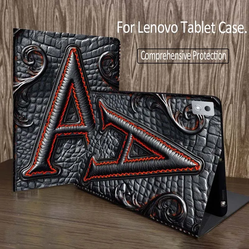 

Crocodile Pattern Letter A For Legion Xiaoxin Pad P12 Pro Y900 GT 2023 2025 12.1 12.7 14.5 inch Tablet Case