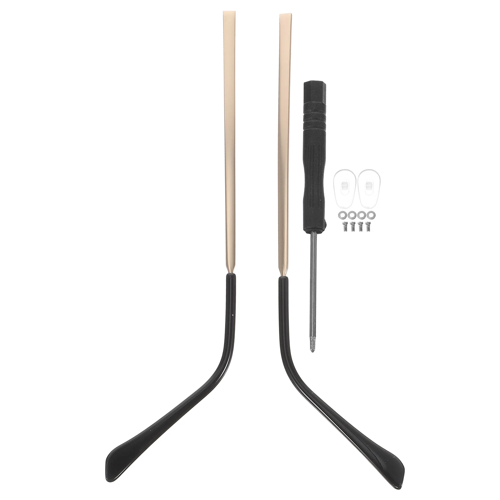 

1Pair Metal Glasses Arm Replacement Universal Eyeglasses Repair Kit Anti-Slip Comfortable Wearing Glasses Temple