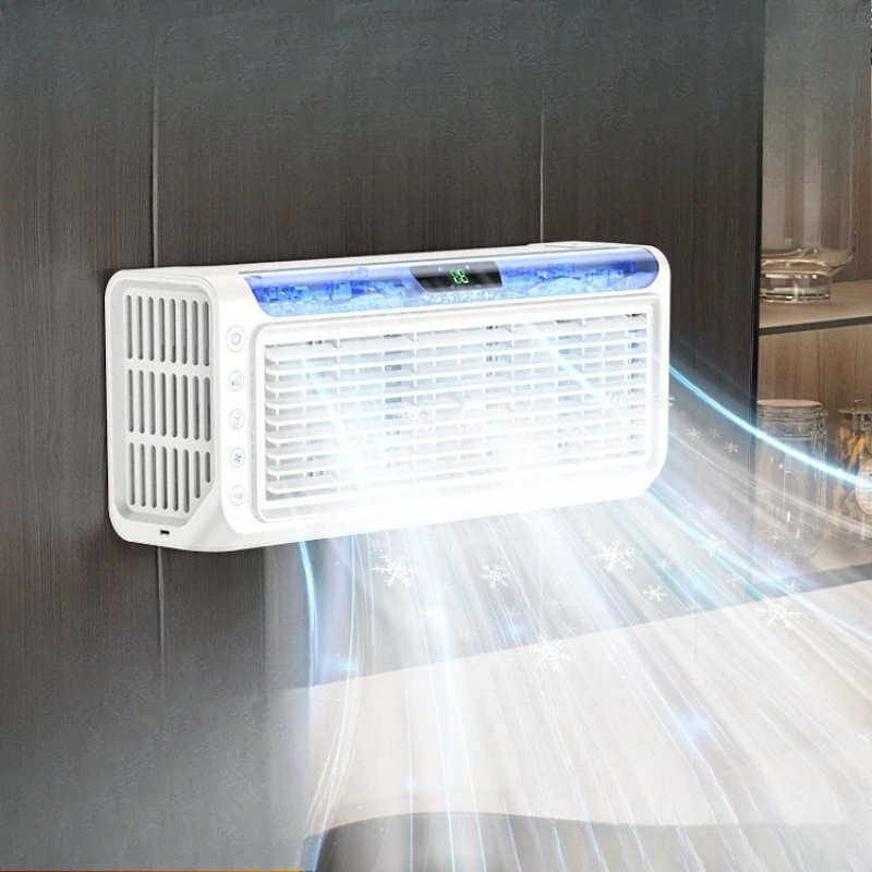 

No punching wall fan, kitchen air conditioner refrigeration electric fan, bathroom, toilet, bathroom, wall fan, lying
