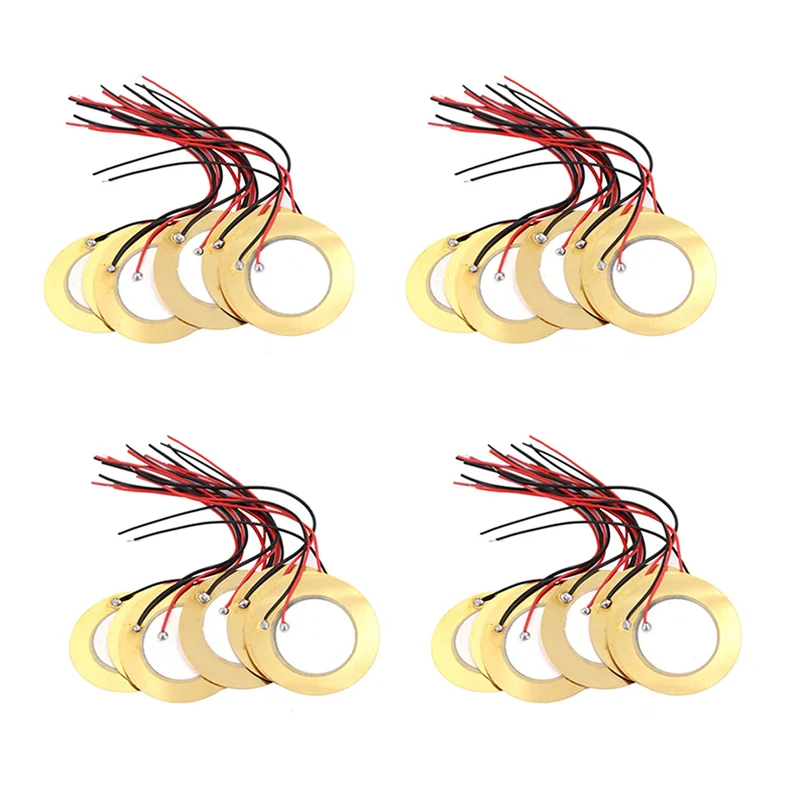 

Y51A-40 Pcs Piezoelectric Piezo Wafer Plate Dia 27Mm For Buzzer Loudspeaker