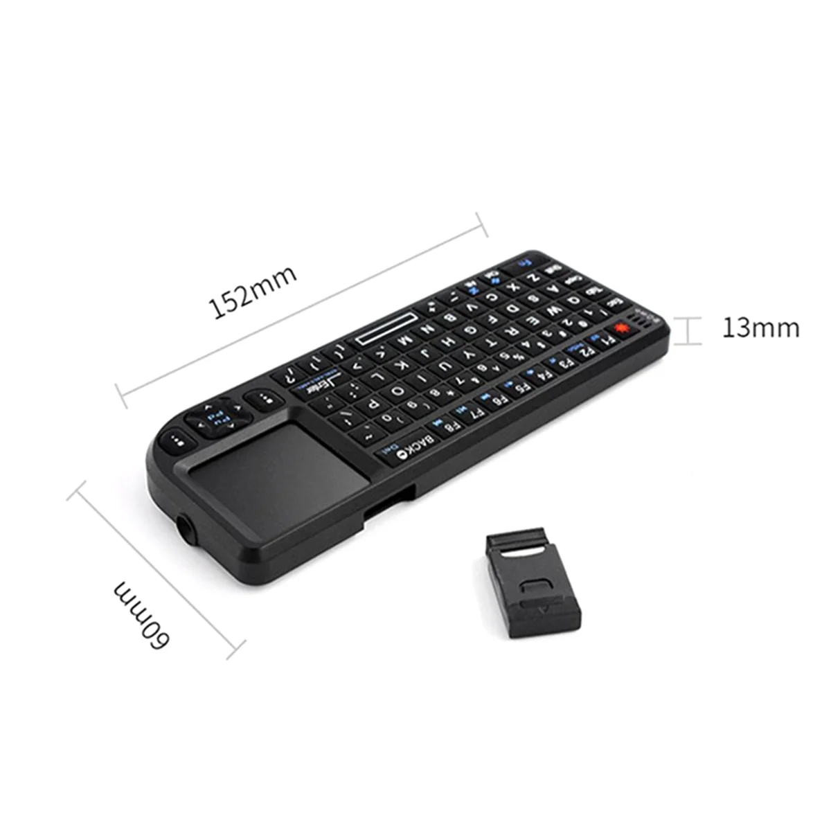 New Handheld 2.4G Mini Wireless Keyboard with Touchpad Mouse for Smart TV Box PC Tablet