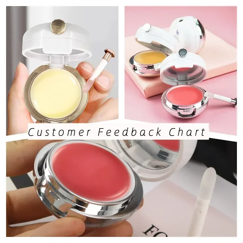 

1/2Pcs 15g Lip Mask Holder Box Silicone Lip Brush Mirror Refillable Lipstick Pot Lips Balm Jars Lip Protector Sample Containers